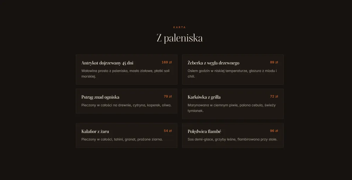 Żar — karta z paleniska